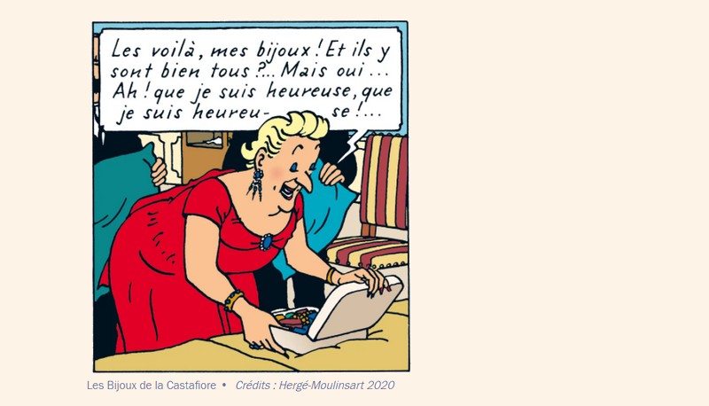 Les Aventures de Tintin Les Bijoux de la Castafiore d’Hergé