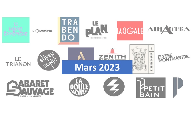 Agenda Concerts Mars 2023