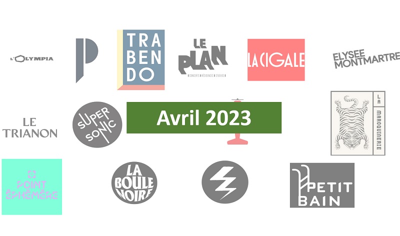 Agenda Concerts Avril 2023
