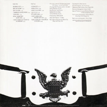 Ramones back cover