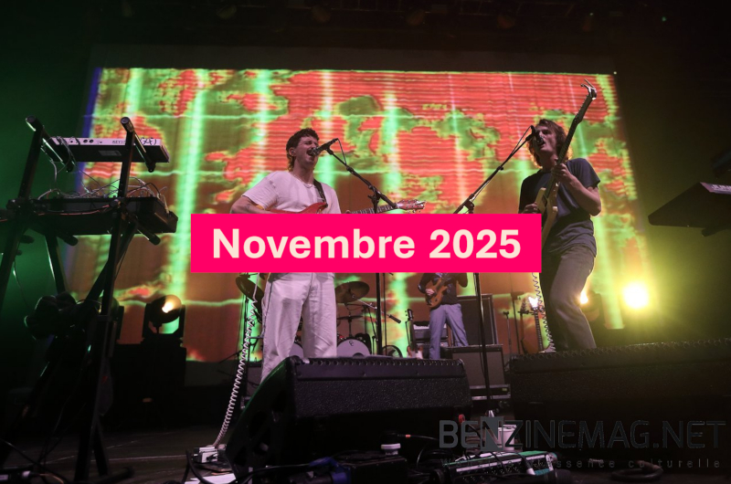 Agenda concerts novembre 2025