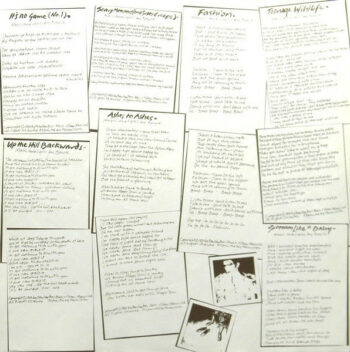 Scary Monsters Inner sleeve 1