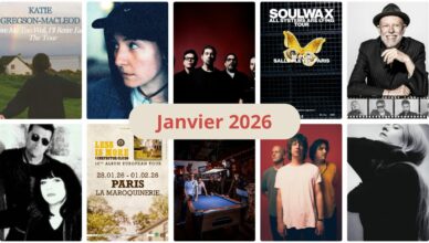 agenda de concerts janvier 2026