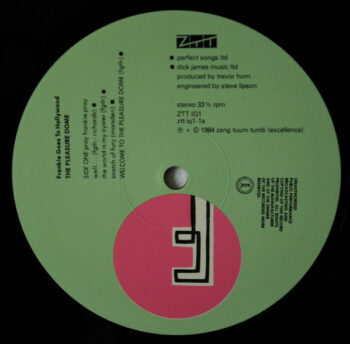 Welcome to the pleasuredome Side 1