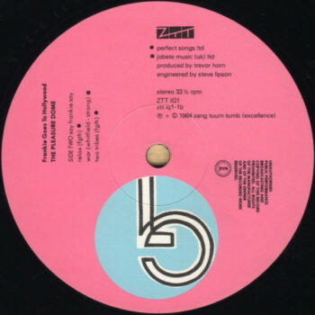 Welcome to the pleasuredome Side 2