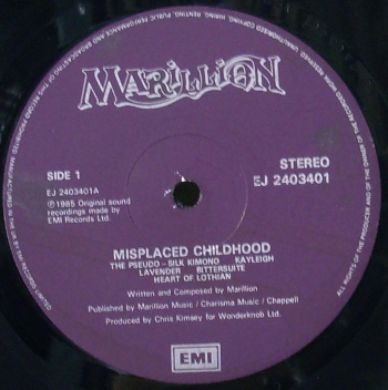 Misplaced Childhood Face 1