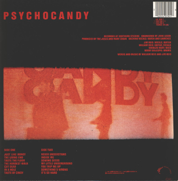 Psychocandy Back Cover