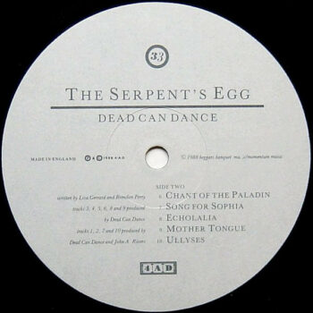 The Serpents Egg Side 2
